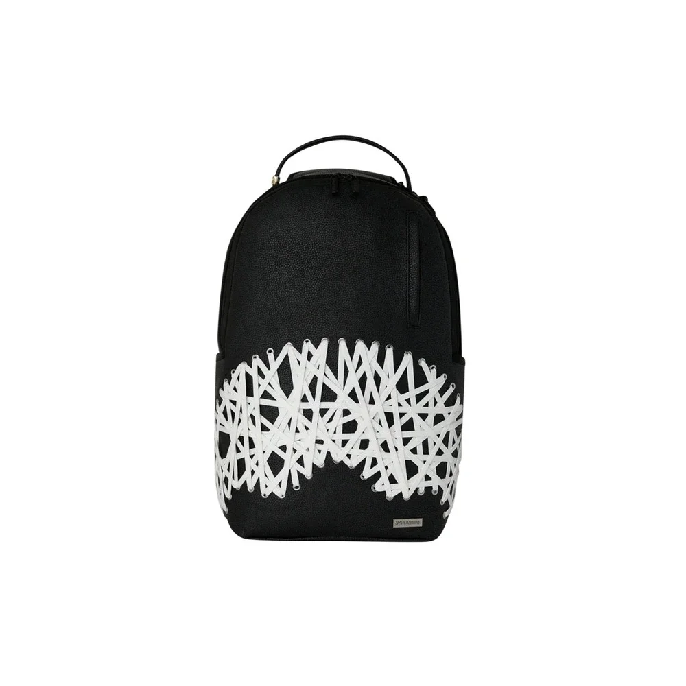 Sprayground Lace Maze Black White Bookbag New Large Backpack limited edition